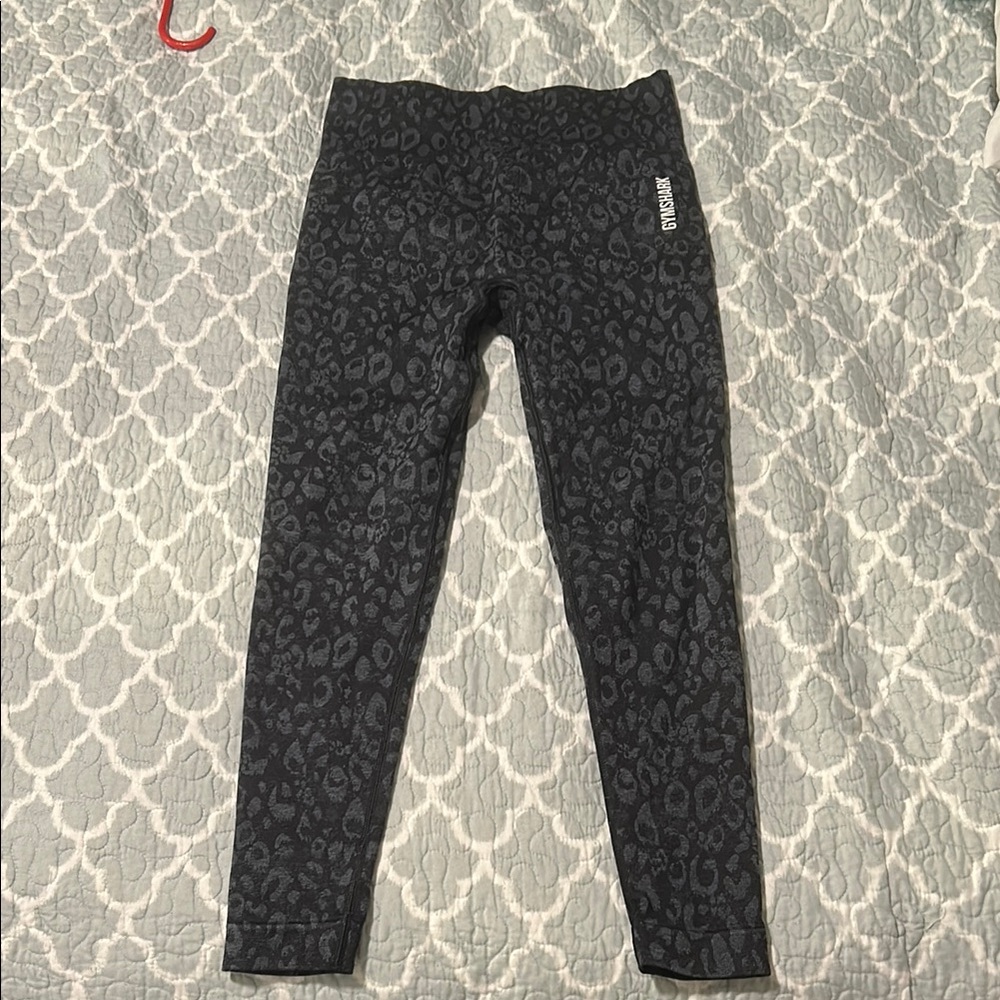 Black Leopard Print Leggings